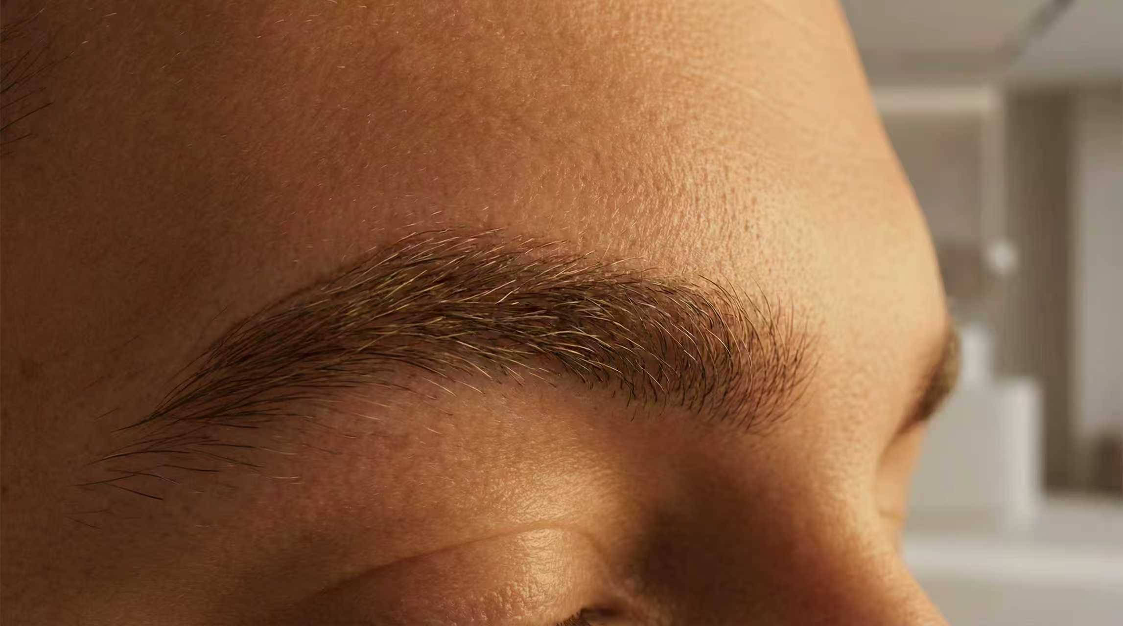 Eyebrow Tattoo Man